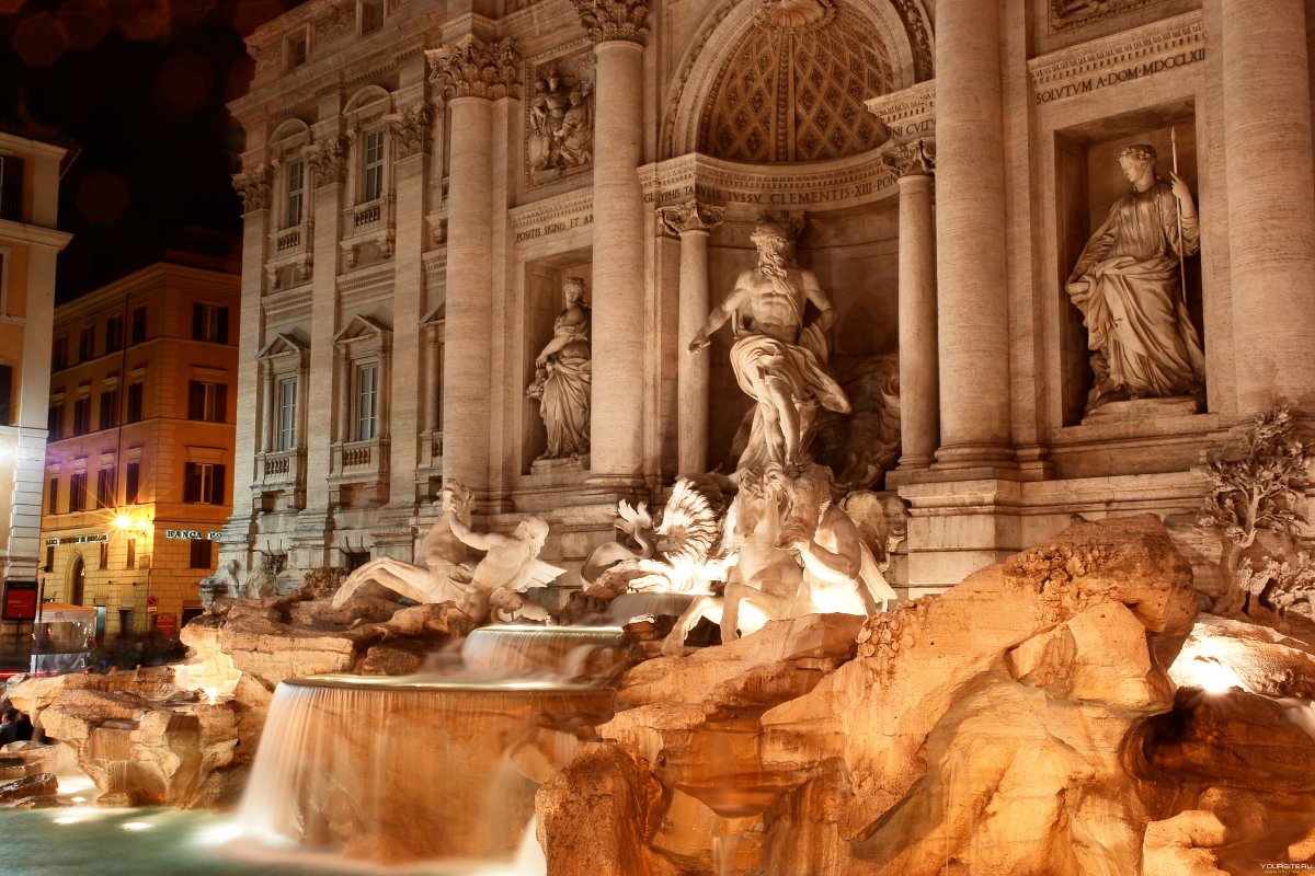 Фонтан Trevi, Рим, Италия