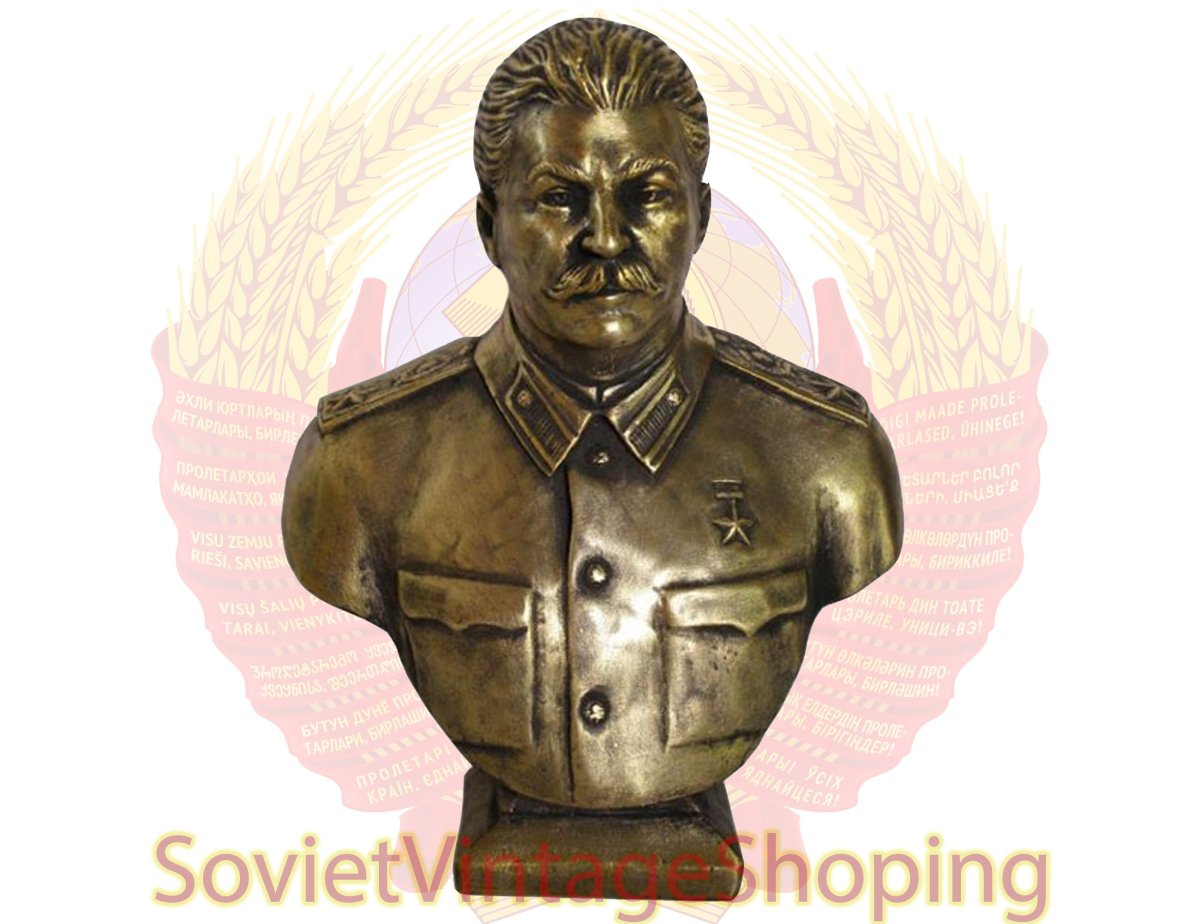 Бронзовый бюст Сталина