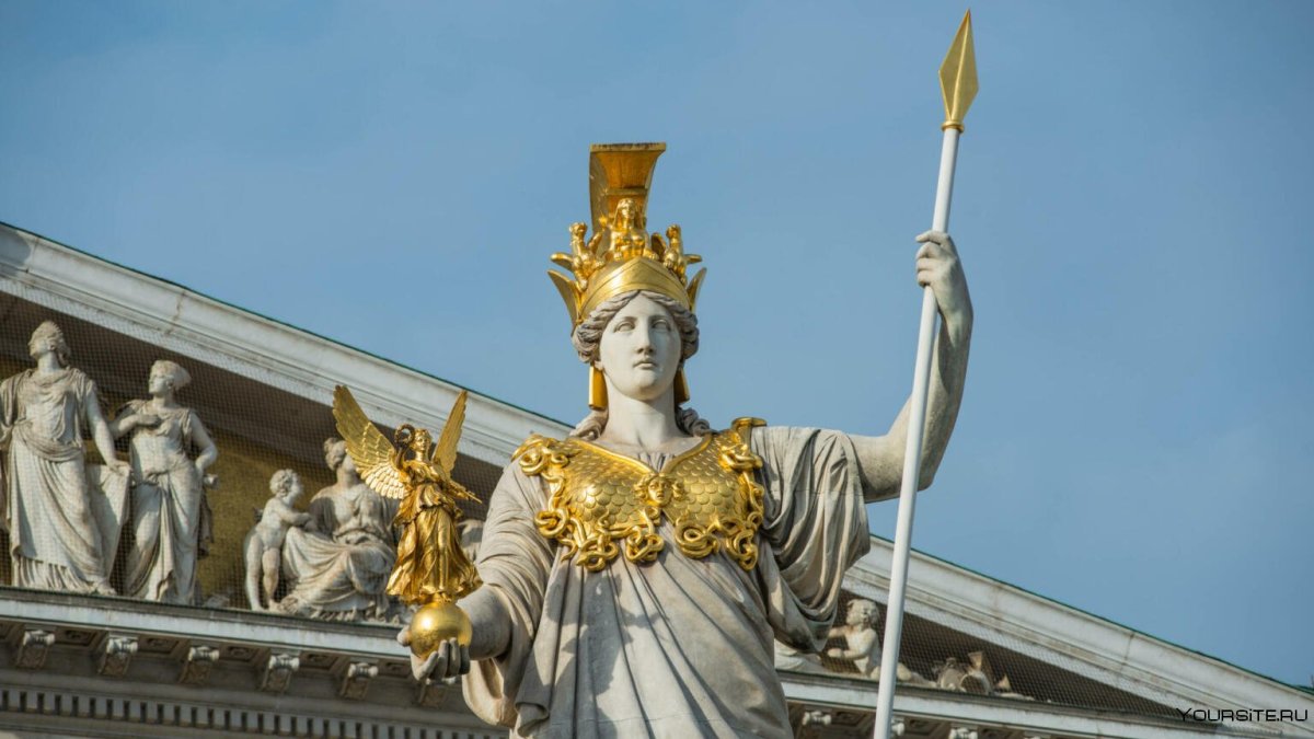 Статуя Афины австрийский парламент