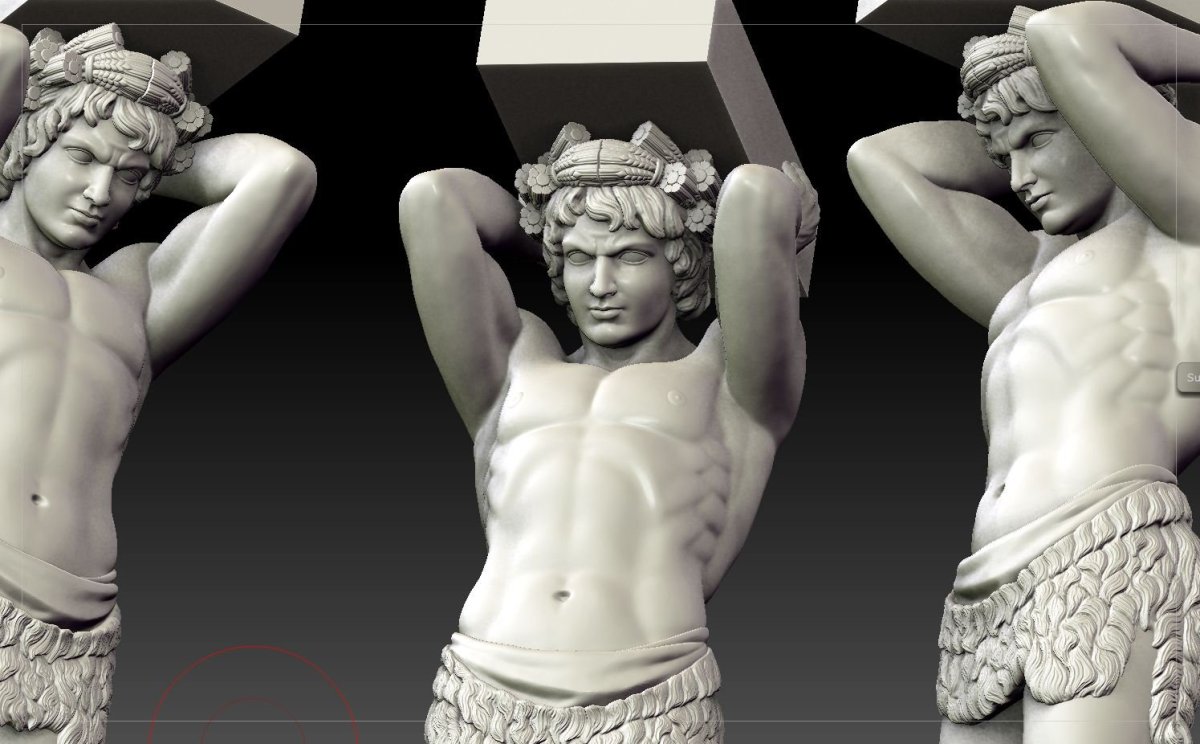 Атлант 3d модель