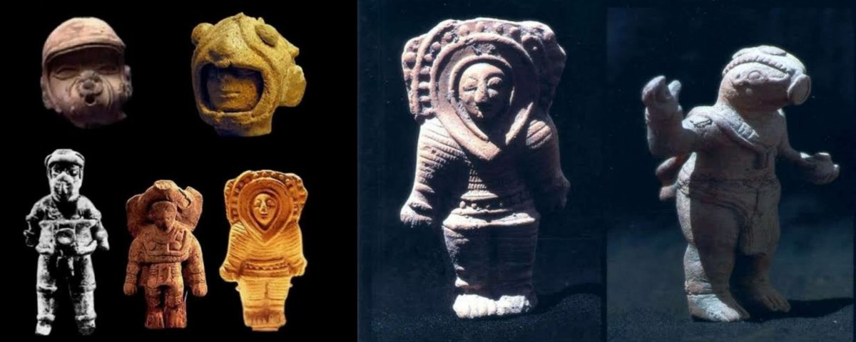 Древние фигурки Космонавтов