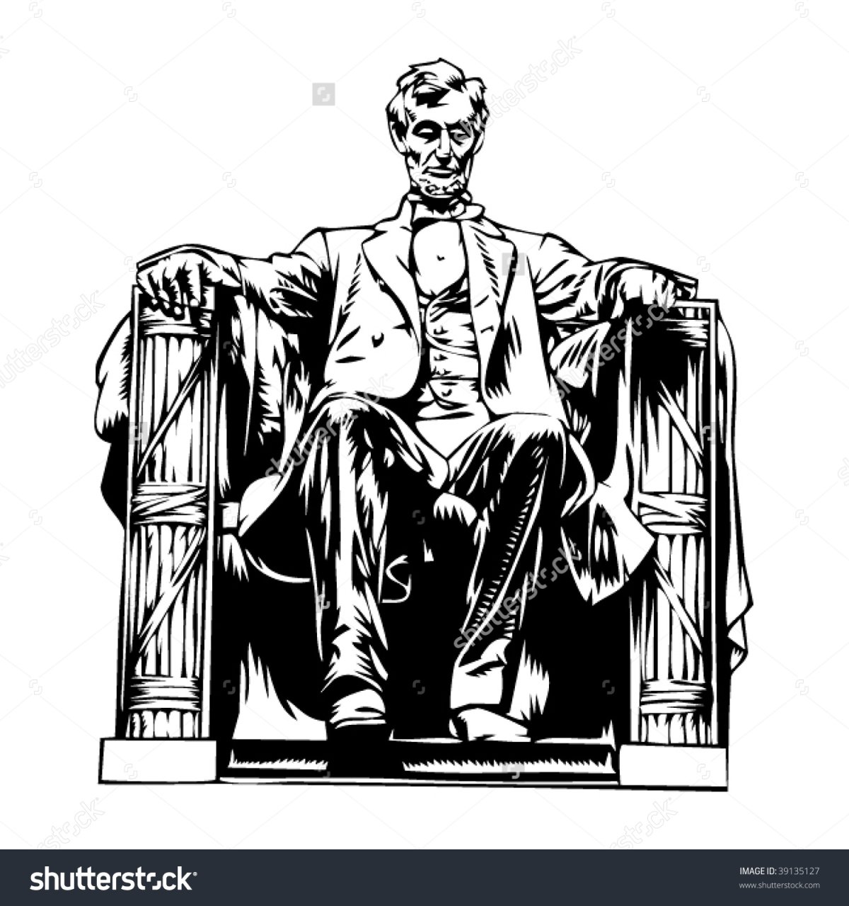Lincoln Memorial раскраска