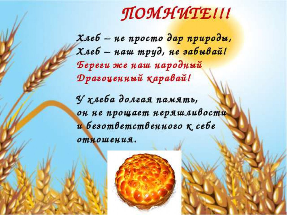 Хлеб всему голова