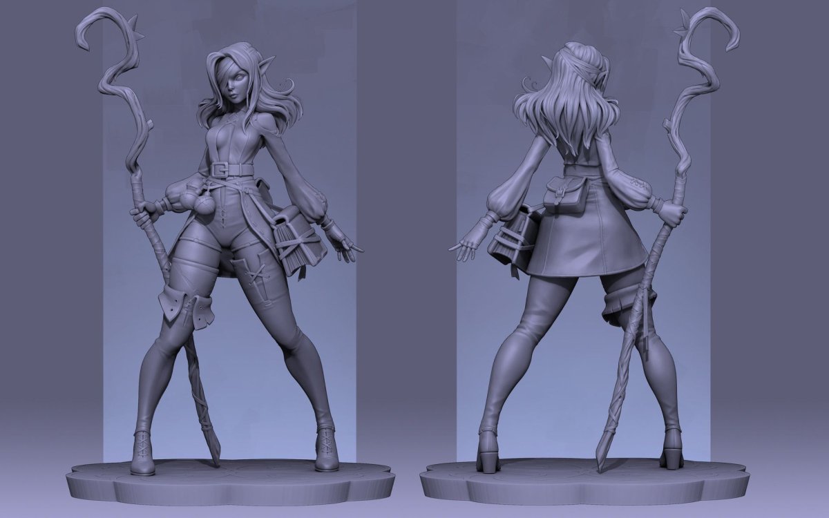 Скульптинг Zbrush Эльф Леголас