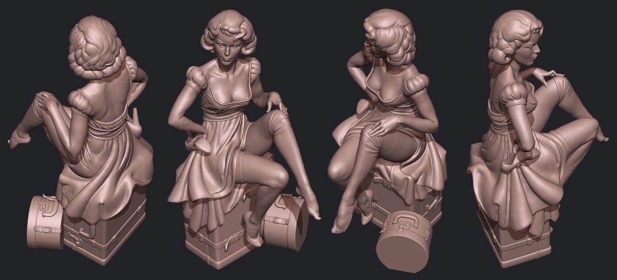 Скульптура 3д Zbrush
