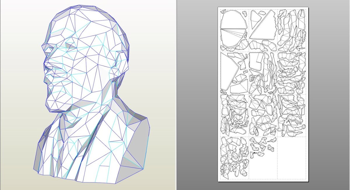 Бюст Ленина Papercraft