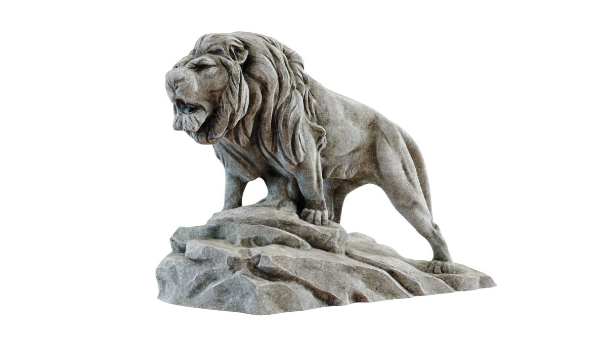 Lion Sculpture 3d model