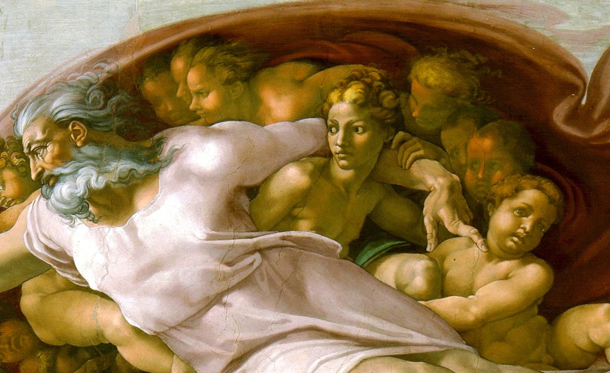 Микеланджело the Creation of Eve