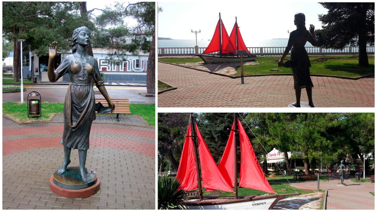 Памятник Ассоль в Геленджике