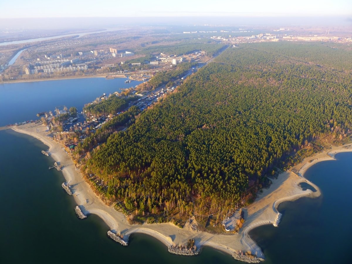 Обское море Новосибирск вид с города