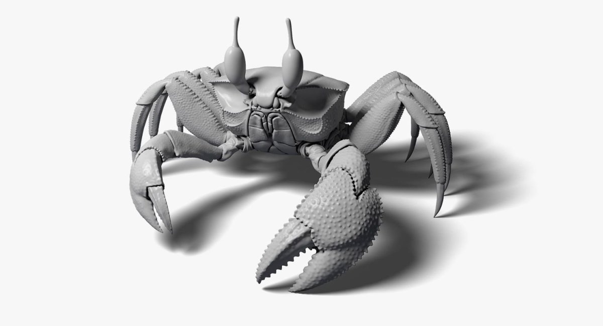 3d модель краба bloсkbench
