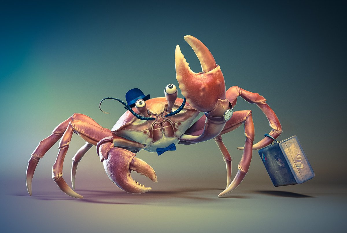 Смешной краб