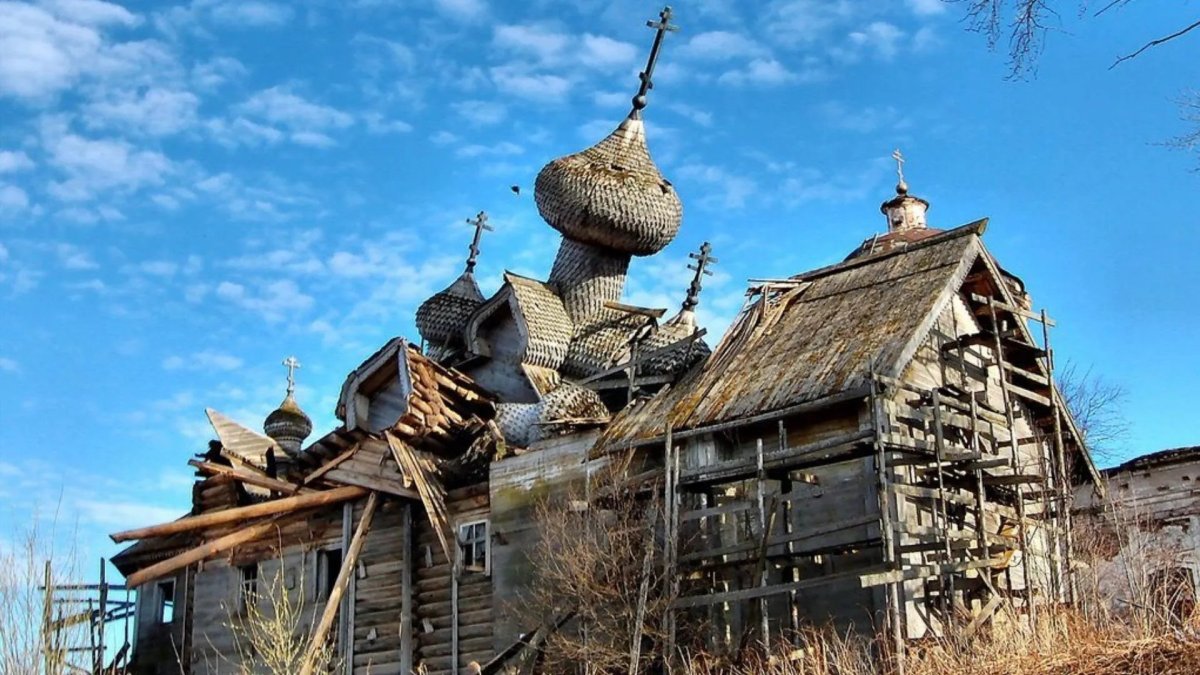 Разрушенные деревянные церкви Руси