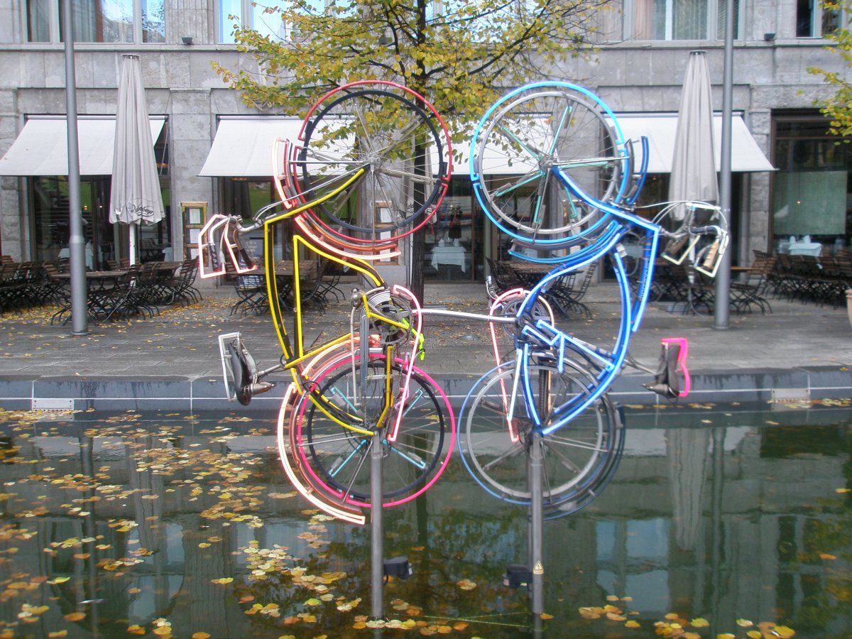 Riding Bikes Роберт Раушенберг