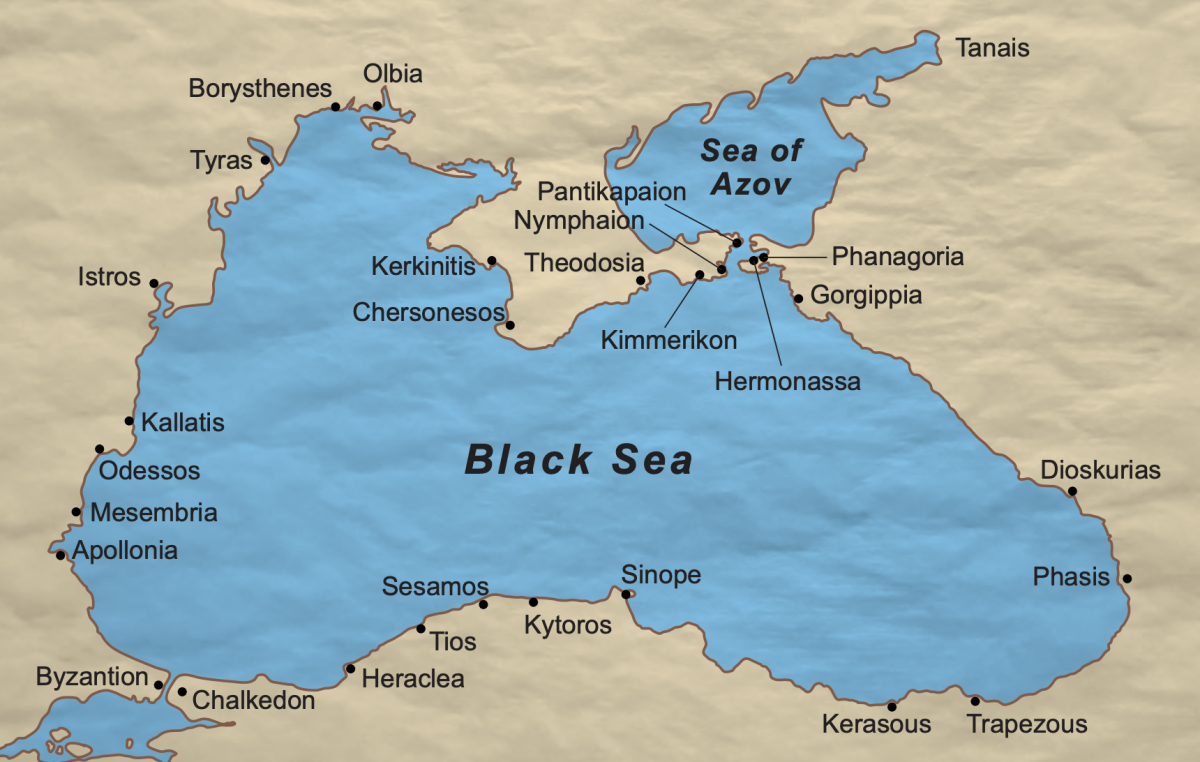 Синоп на карте черного моря