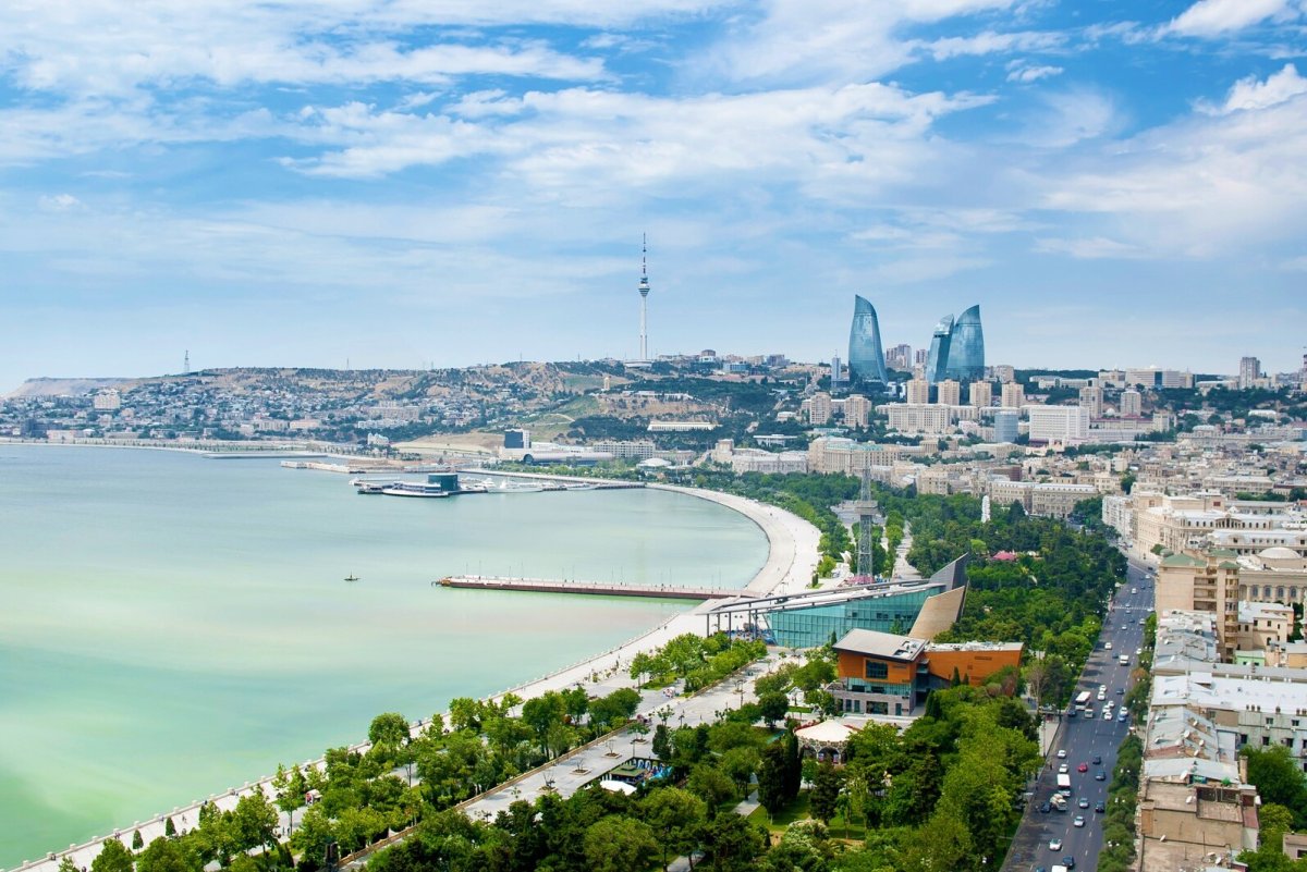 Баку панорама города