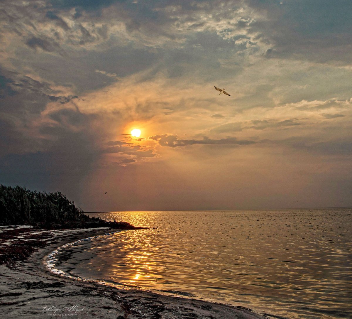 Закат на Азовском море