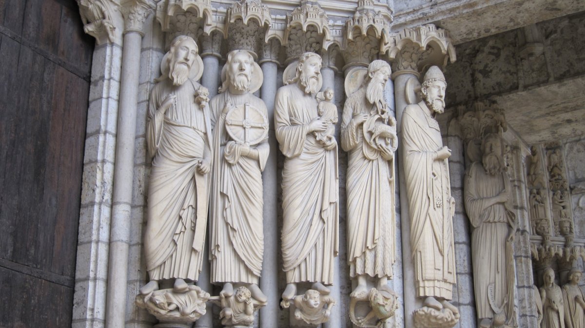 Chartres Cathedral Stone Carving