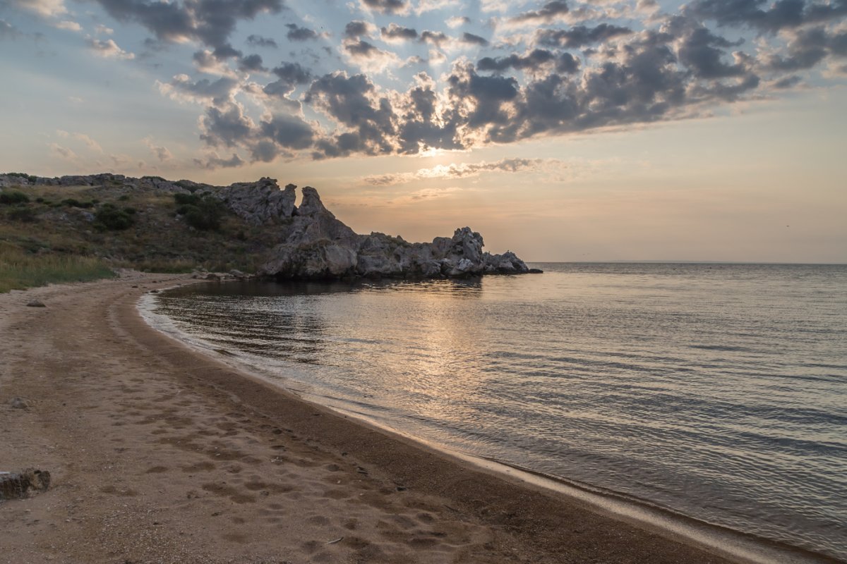 Азовское море Казантипский залив