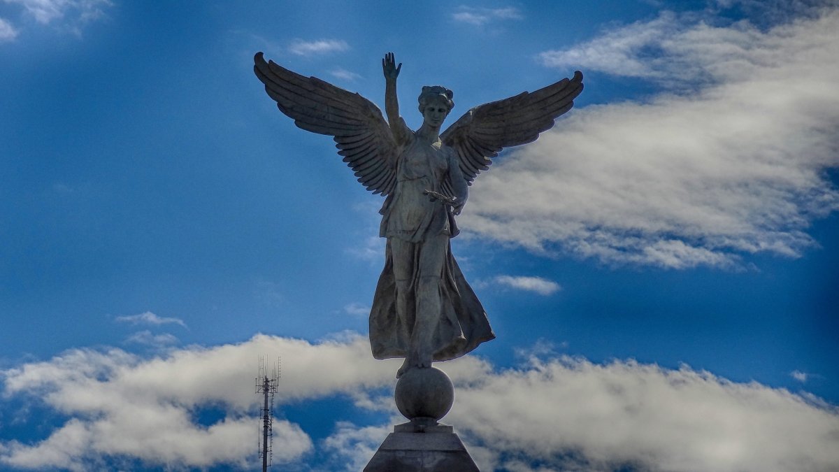 Статуя с крыльями