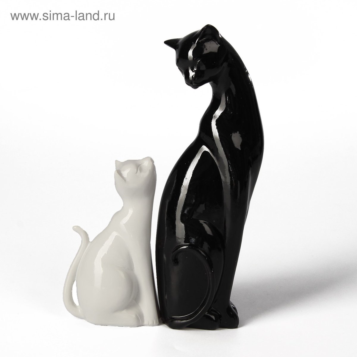 Статуэтка кошка черная