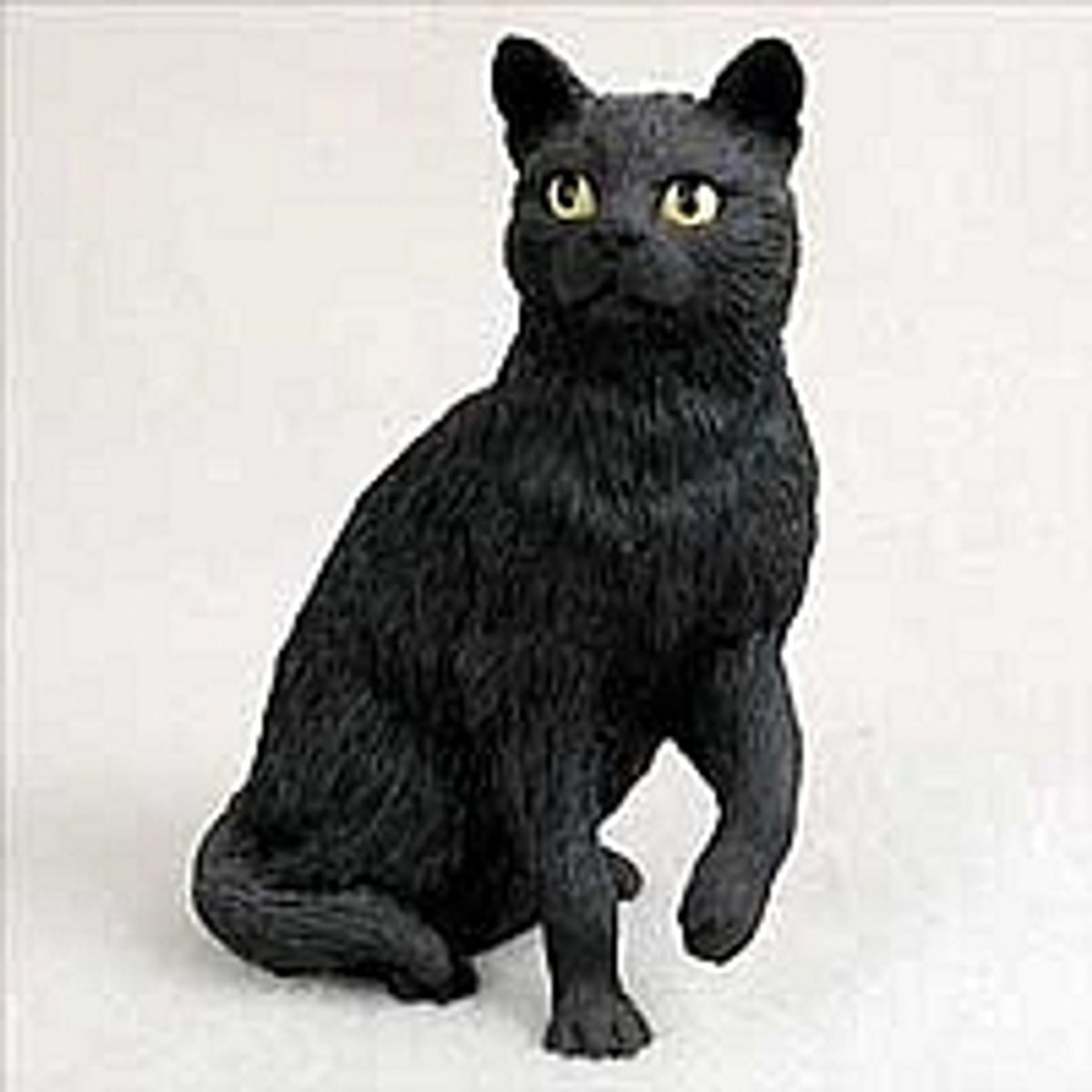 Садовая фигурка черный кот