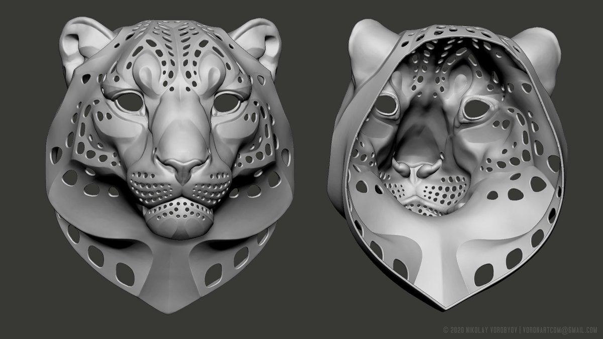 Снежный Барс 3d модель zit