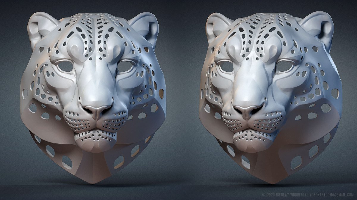 Snow Leopard 3d model