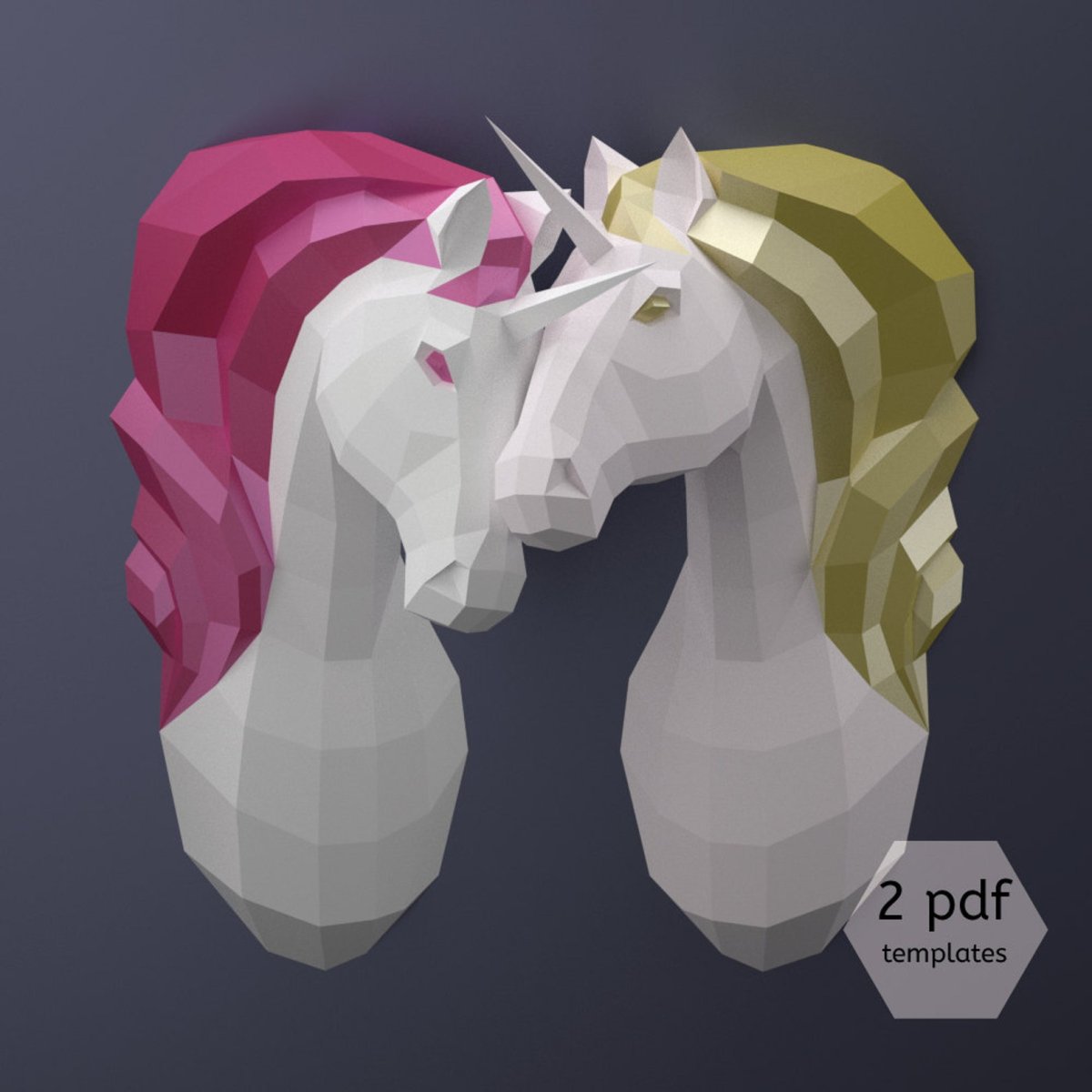 Единорог Low Poly