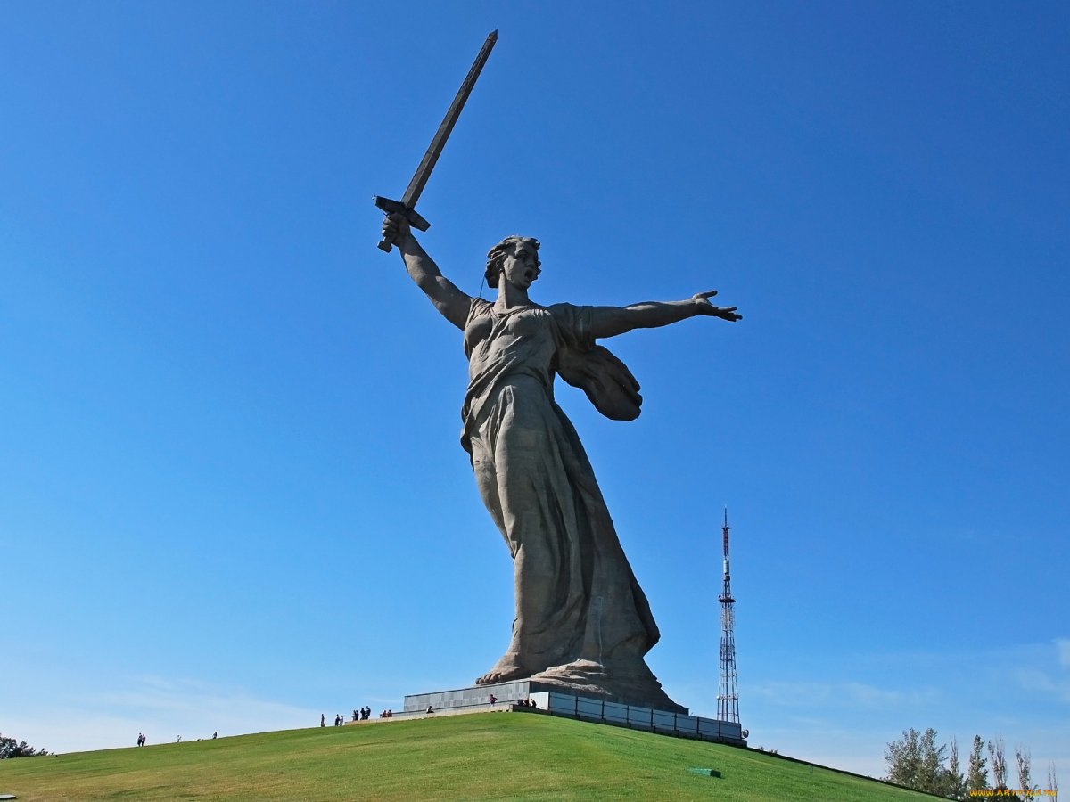 Коллаж Мамаев Курган Волгоград