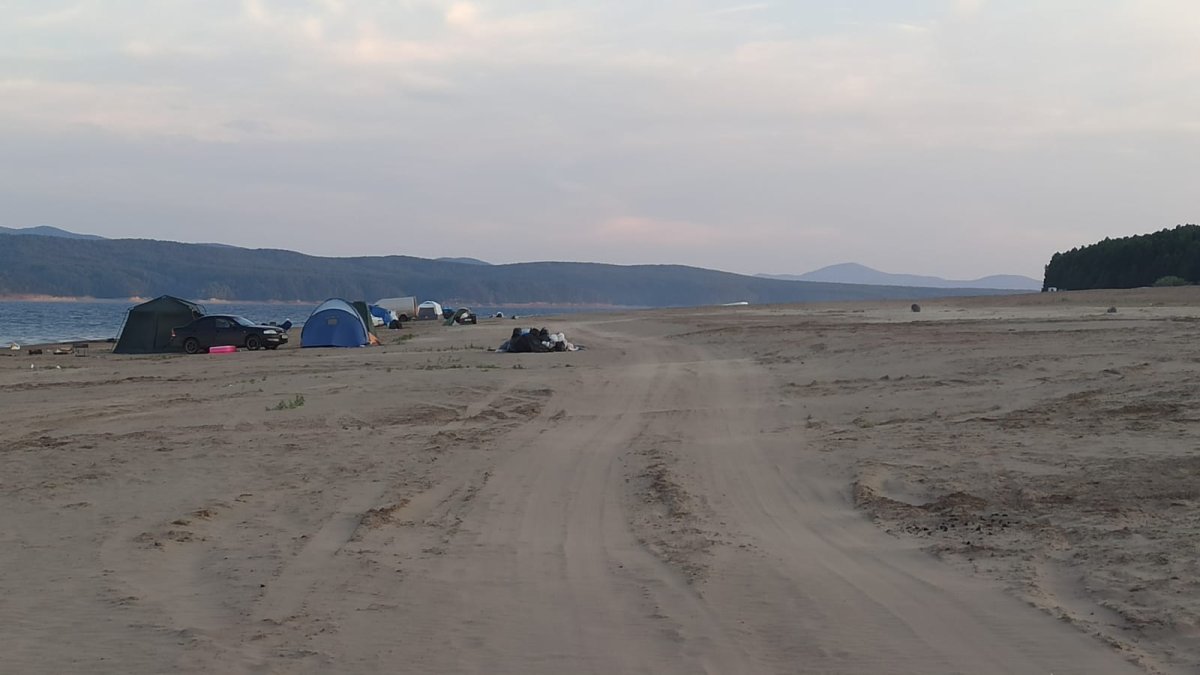 Красноярское водохранилище Краснотуранск