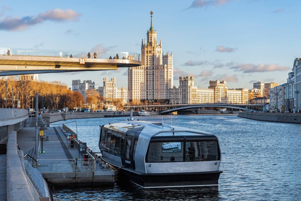 Речной трамвайчик в Москве