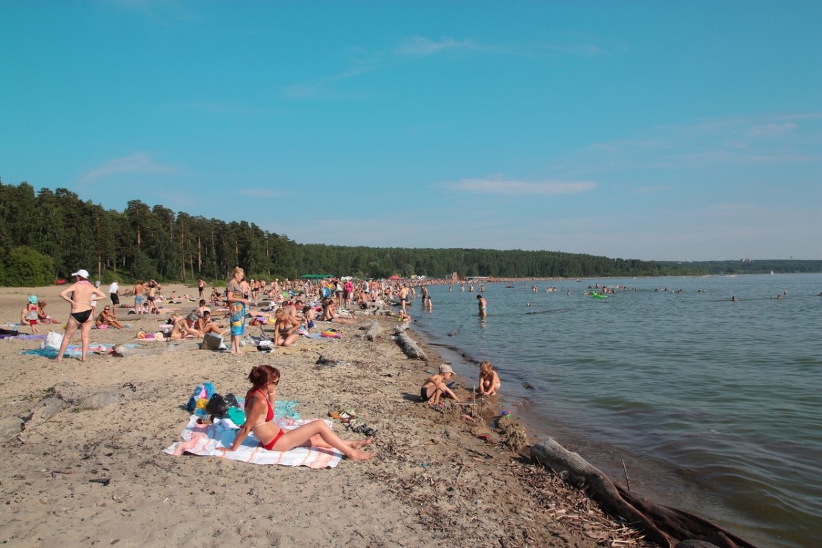 Обское море Центральный пляж