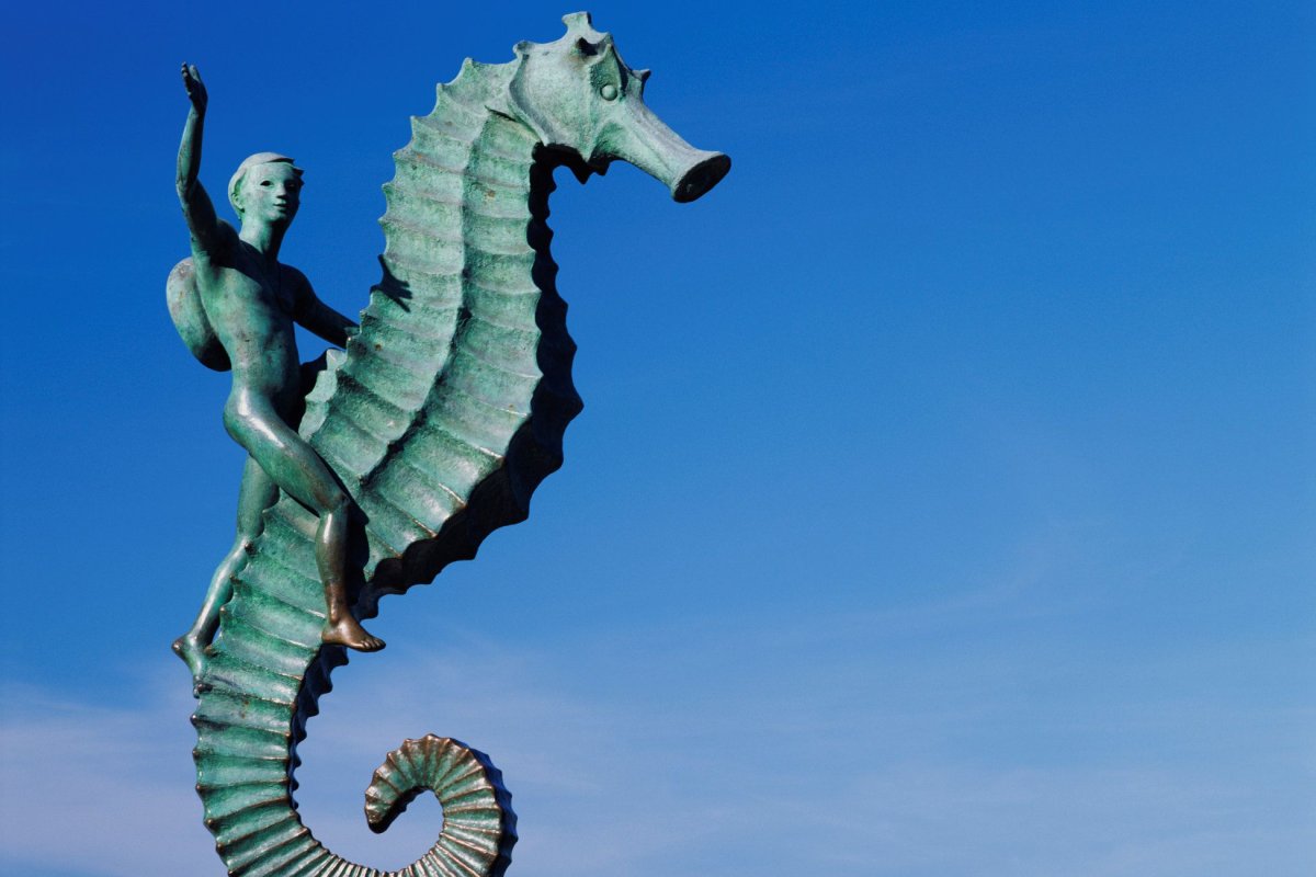 Новороссийск морские коньки памятник