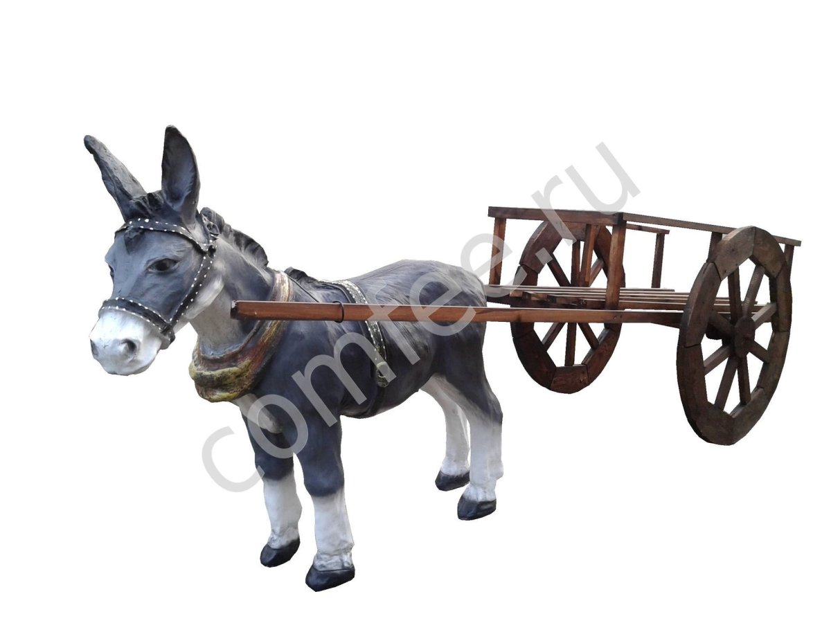 Осел большой с хомутом н-96см,l-100см