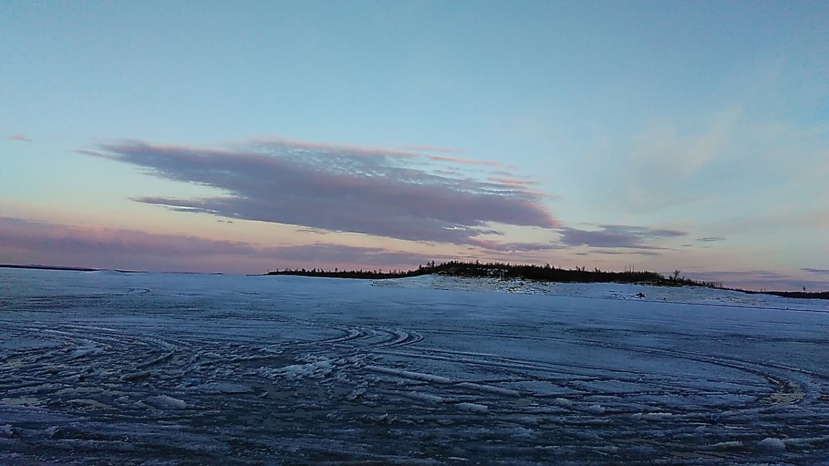 Рыбинское водохранилище зима