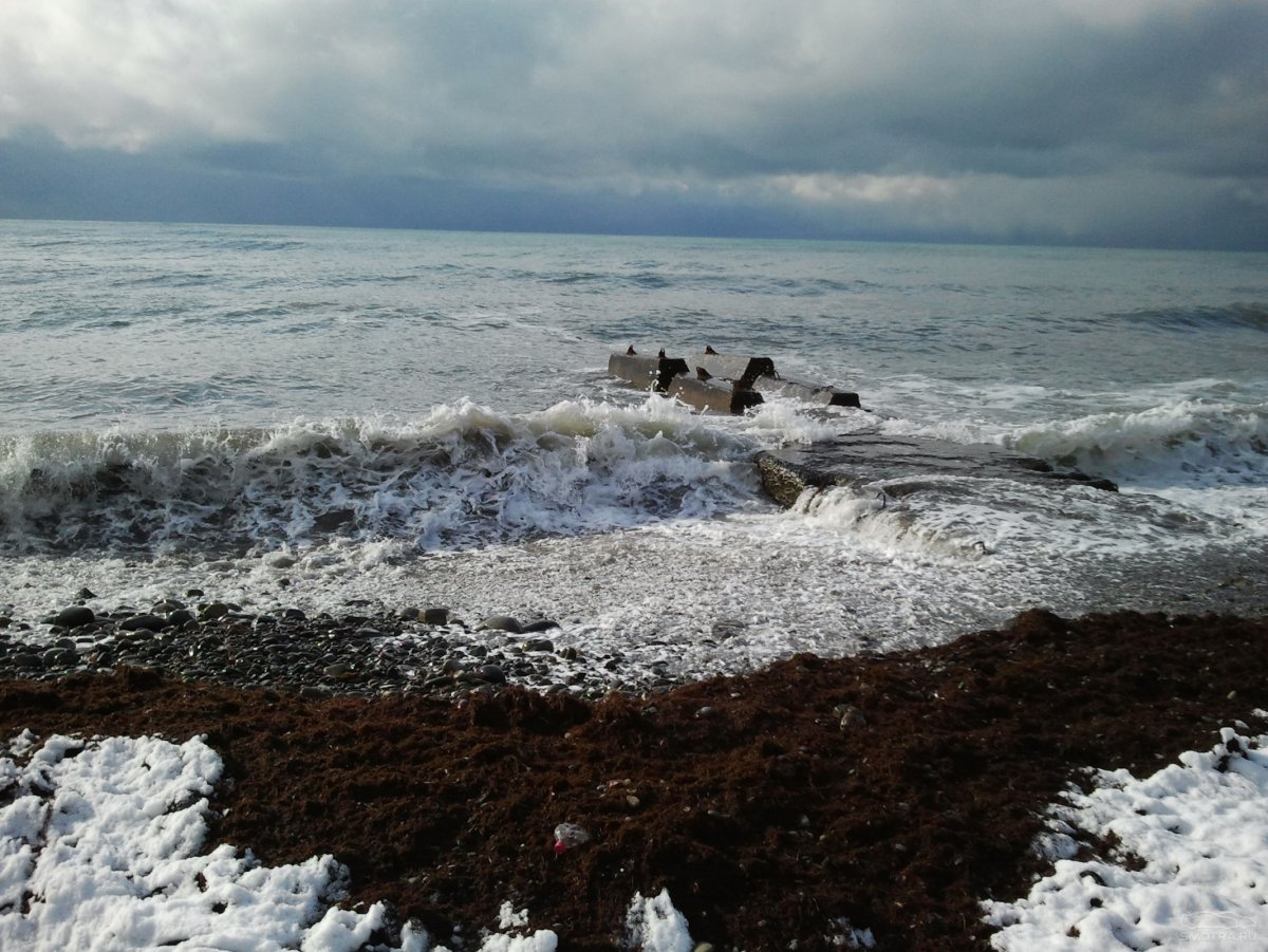 Состояние черного моря зимой