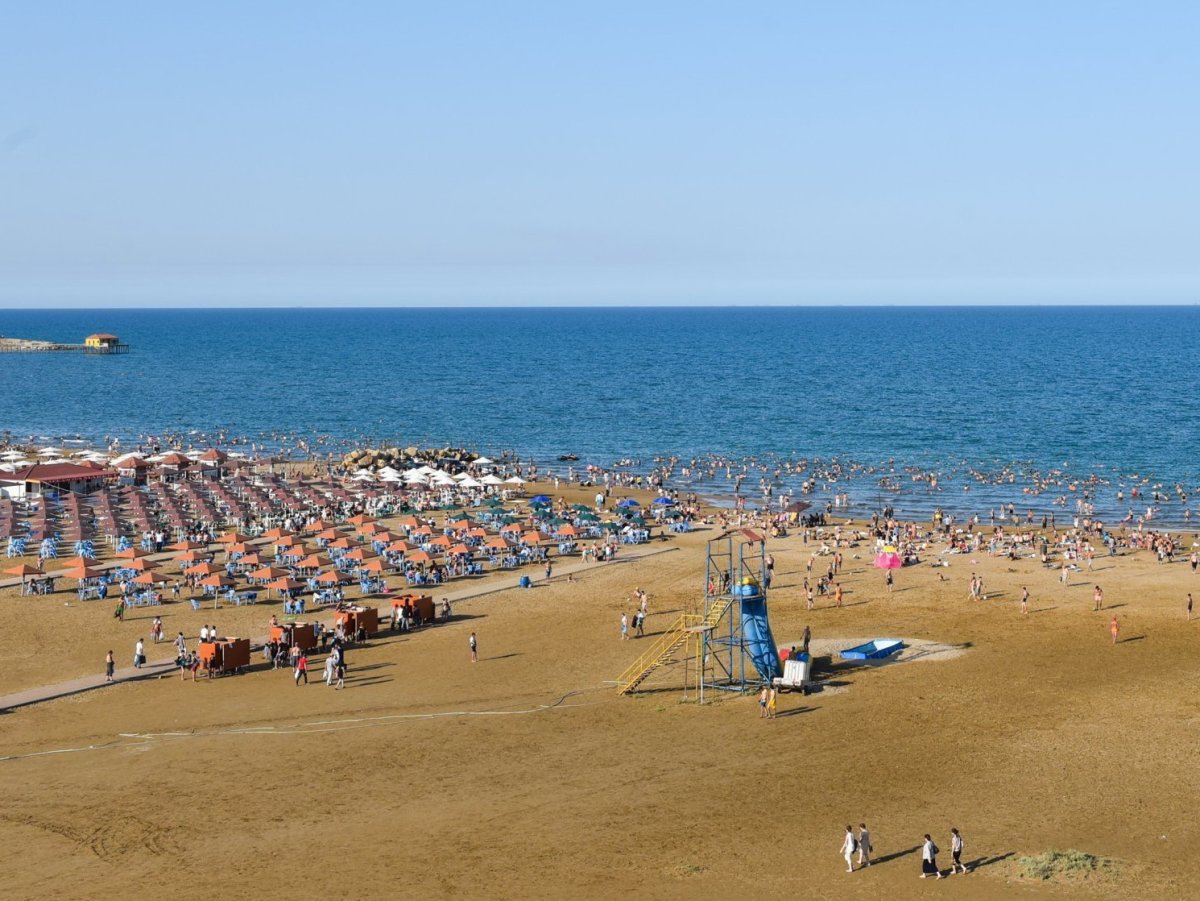 Каспийское море Баку пляж