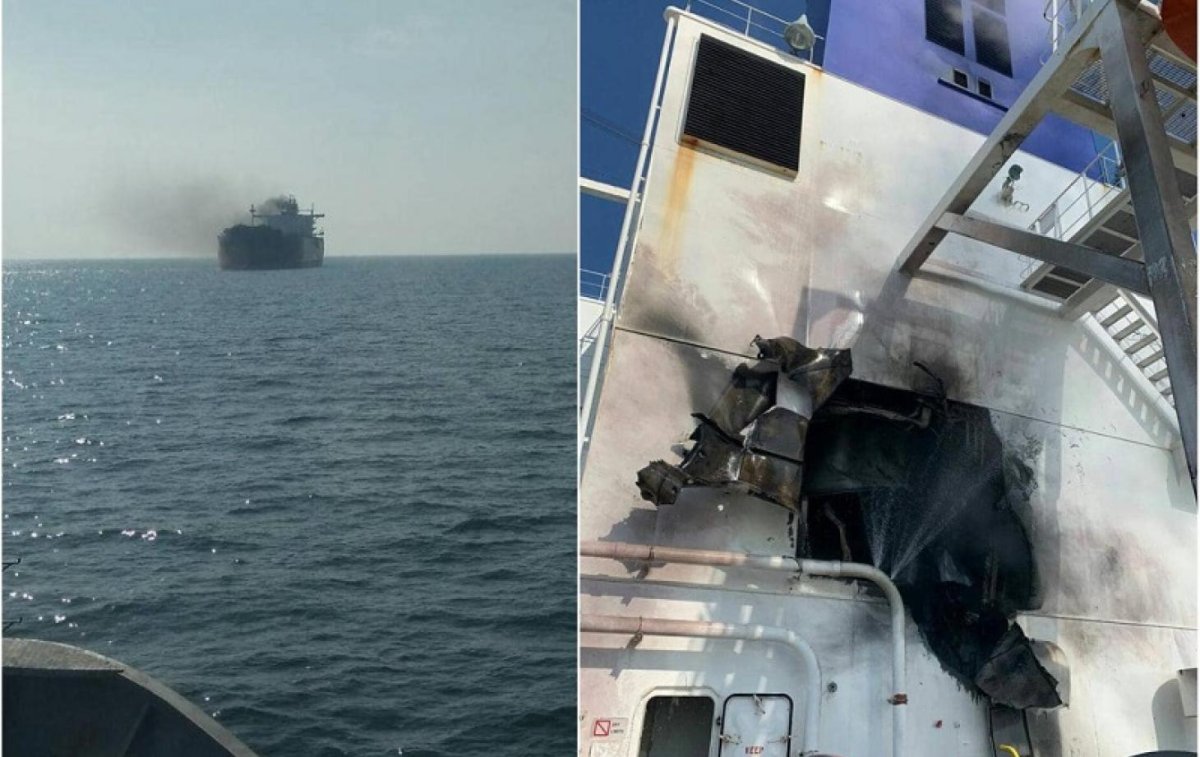 Подбили корабль в черном море