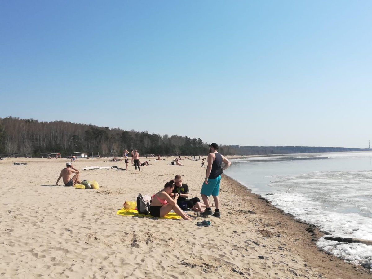 Обское море в апреле