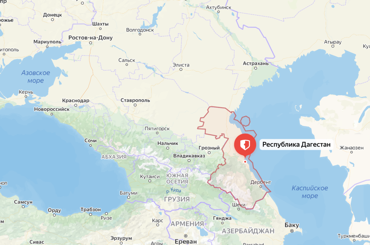 Дагестанское море карта