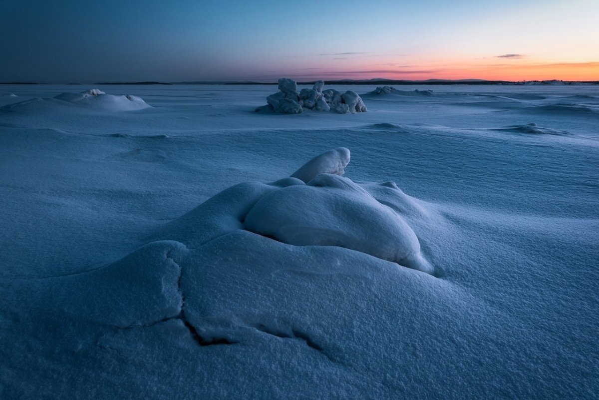 Белое море зимой