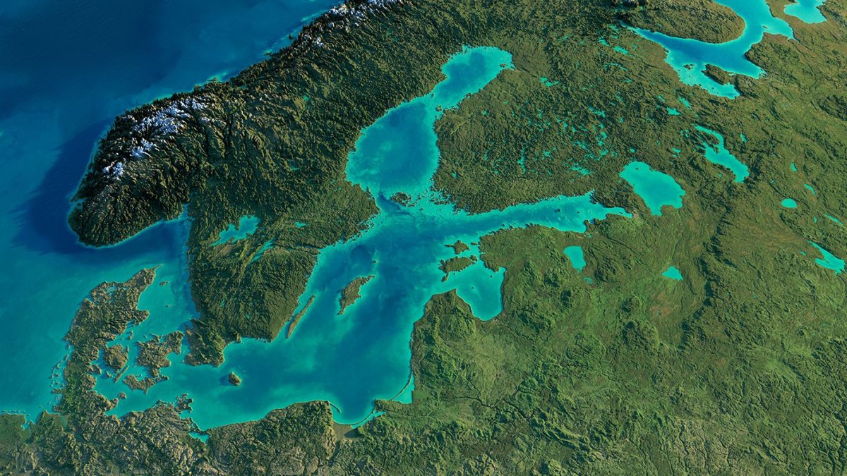 Балтийское море сверху