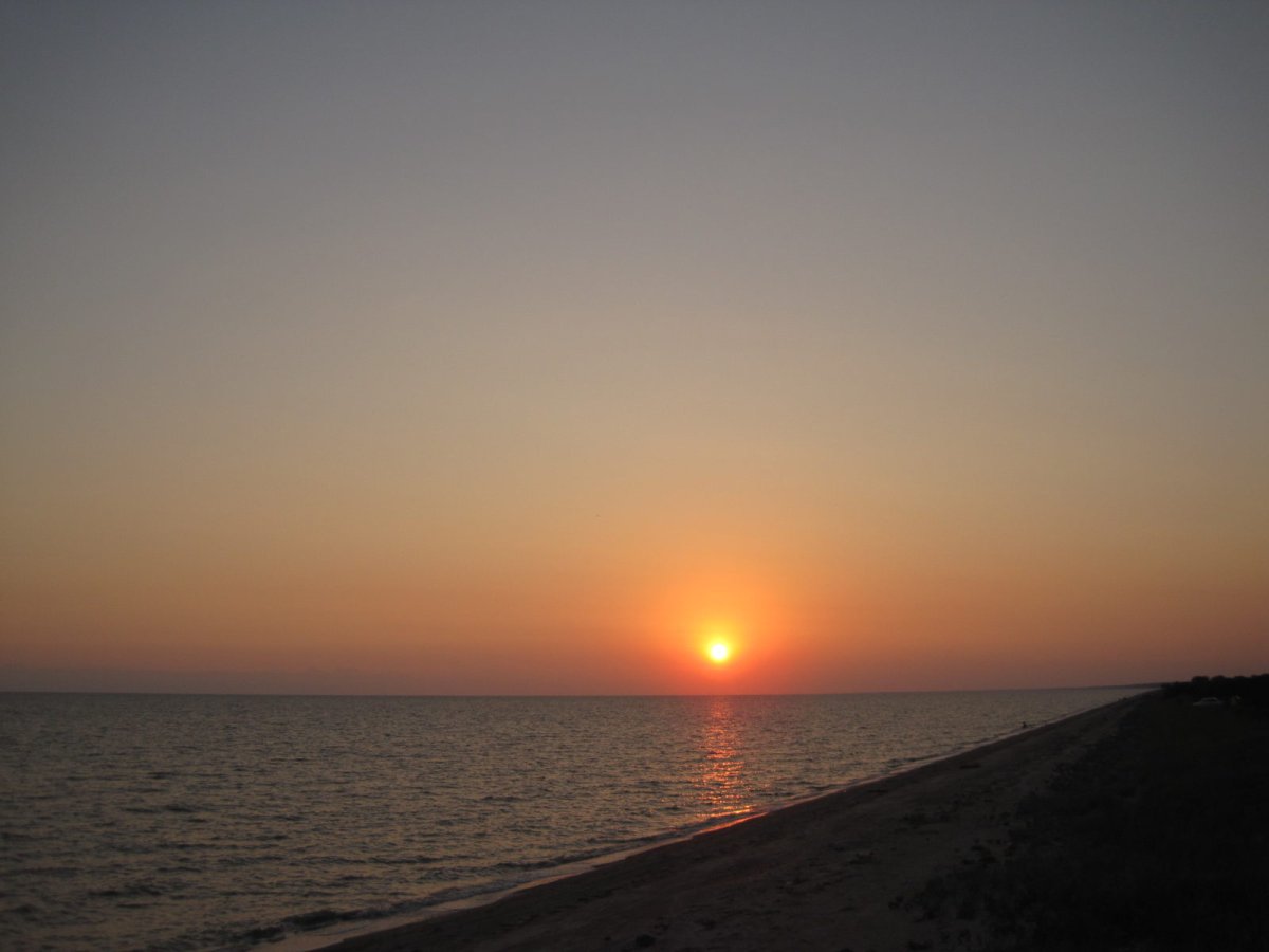 Закат на Азовском море