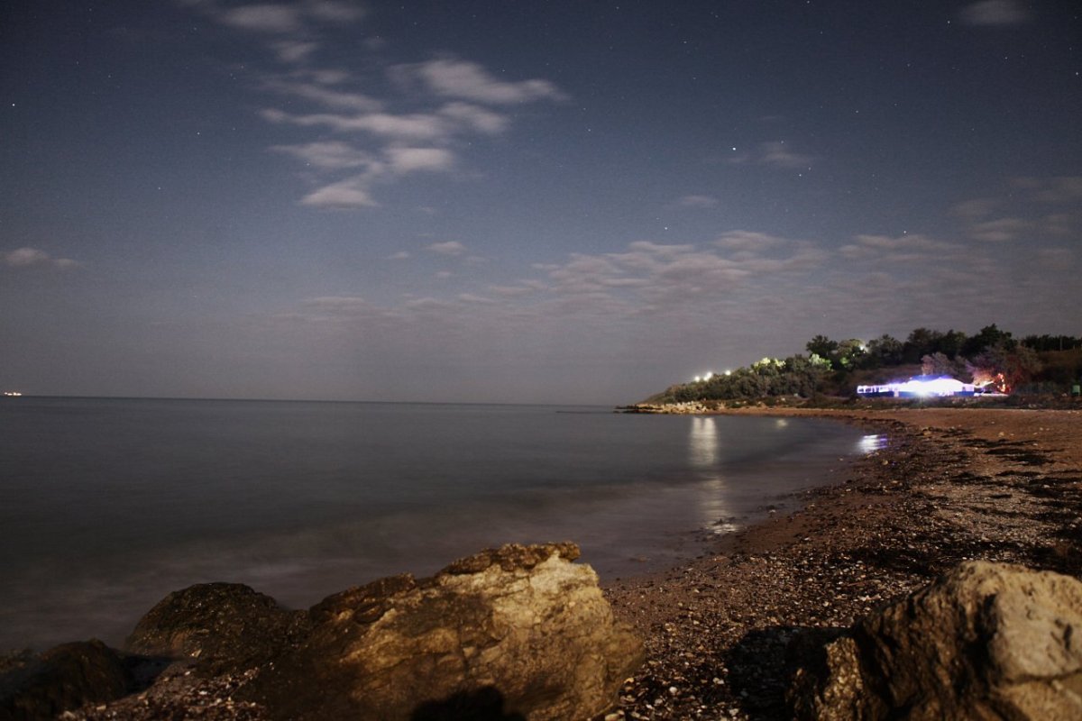 Азовское море ночью