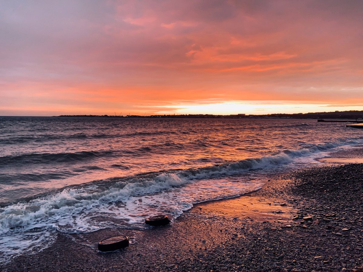 Осеннее море картинки