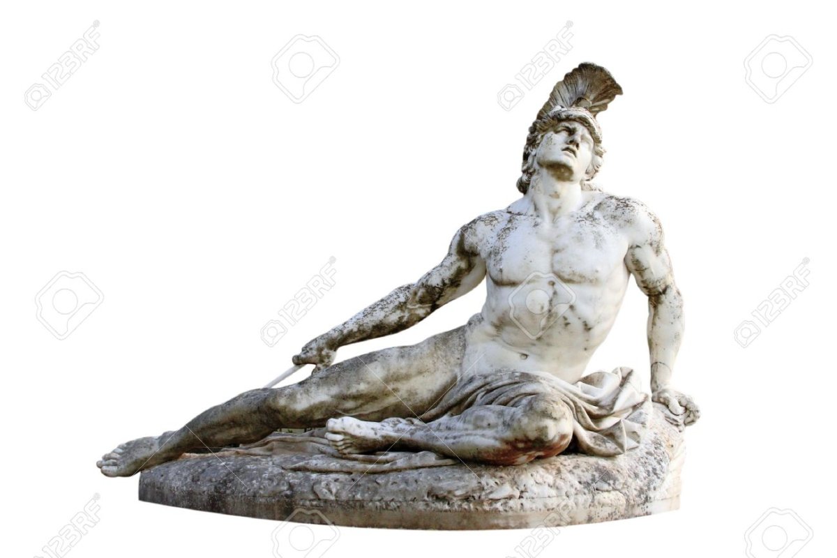 Achilles Statue in Achillion