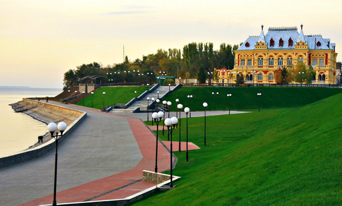 Набережная города Камышин Волгоградской области