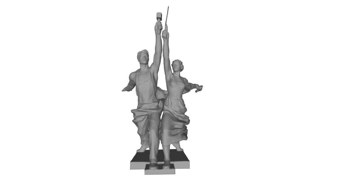 Рабочий и колхозница памятник вектор