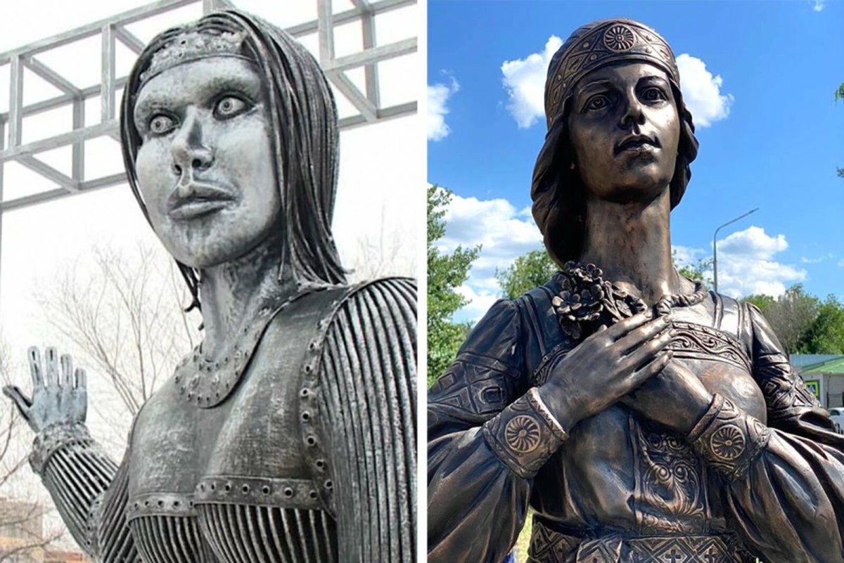 Воронежская Аленка скульптура